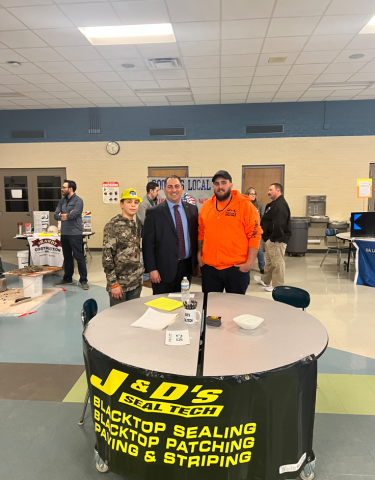 Erie County Legislator Frank Todaro visits Depew HS Trades Expo