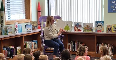 Legislator Lorigo Visits Colden Elementary for National Reading Month