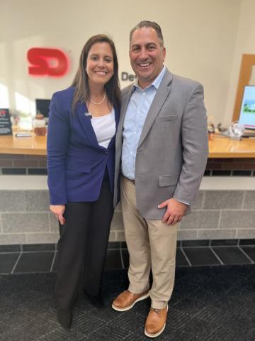 Legislator Todaro Tours Lancaster business with Congresswoman Elise Stefanik