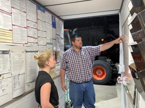 Legislator Lorigo Tours Concord Roads with Highway Superintendent