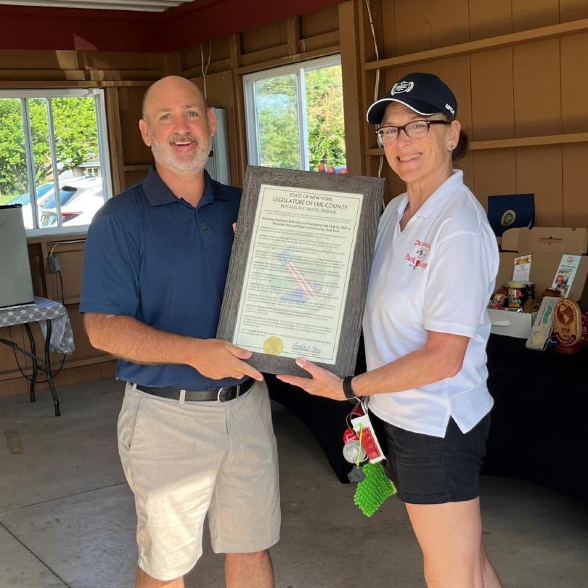 Legislator Greene welcomes 2025 International Park Golf Tournament to Akron
