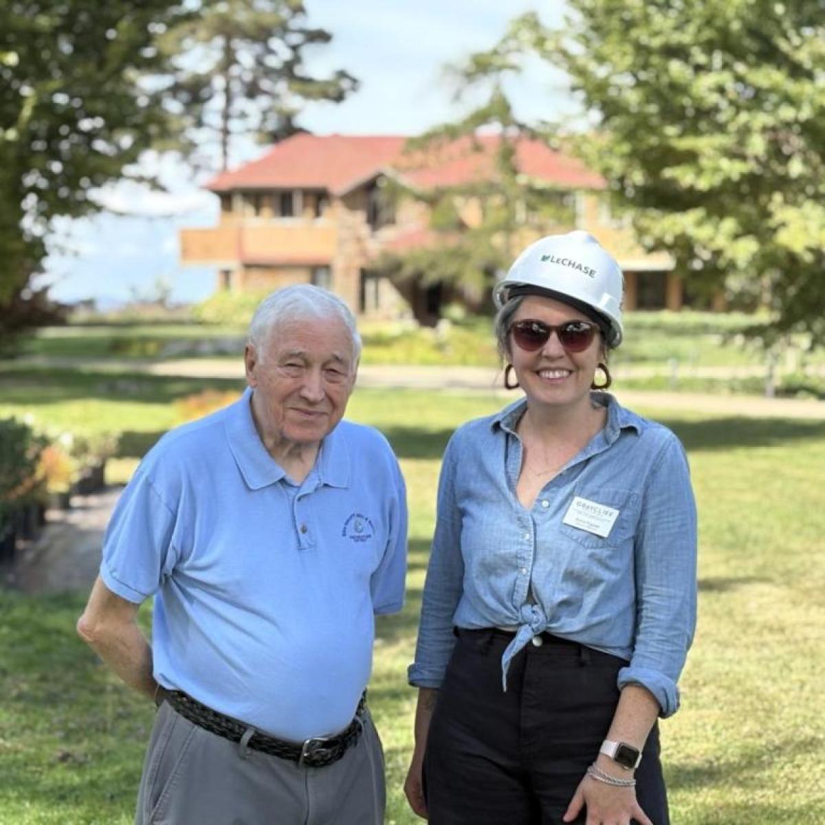 Legislator Mills Visits Greycliff Visitor Center Construction Site