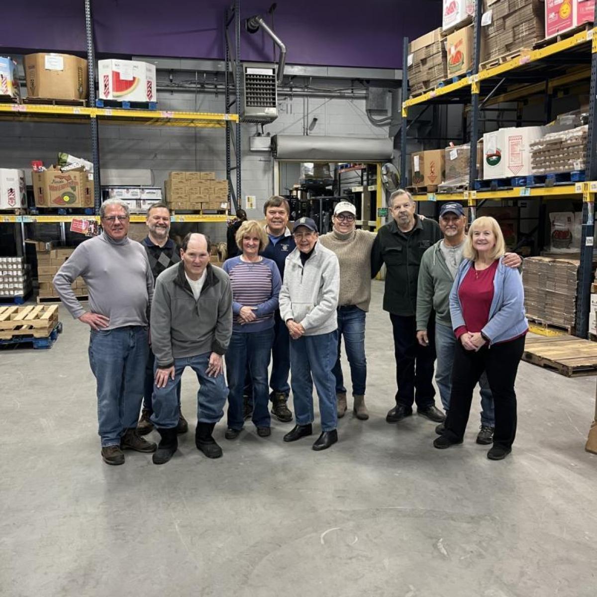 Legislator Greene joined volunteers with FeedMore WNY, filling 20-pound boxes of non-perishable food for families in need.