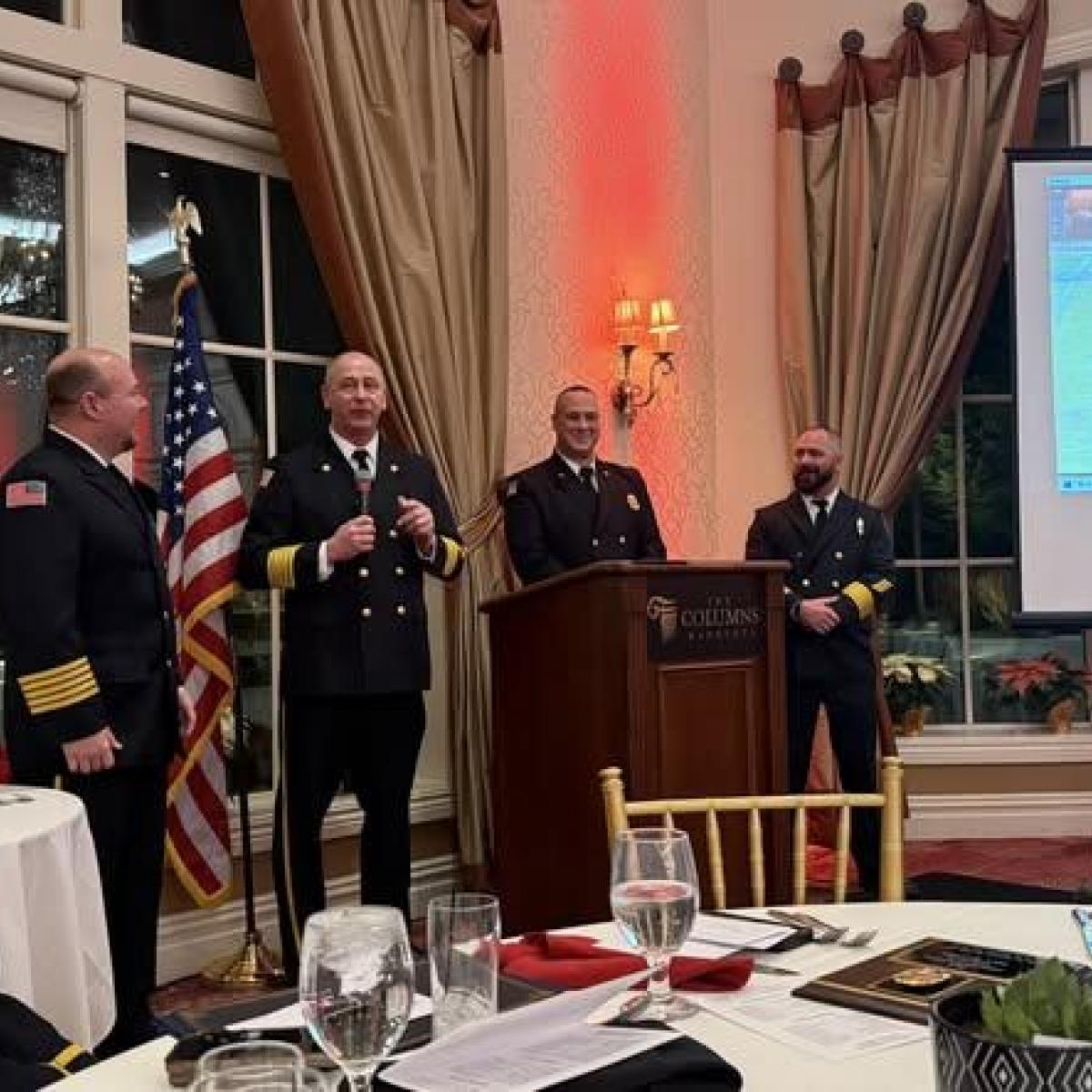 Legislator Lorigo Attends Jamison Road Volunteer Fire Company Fire Installation