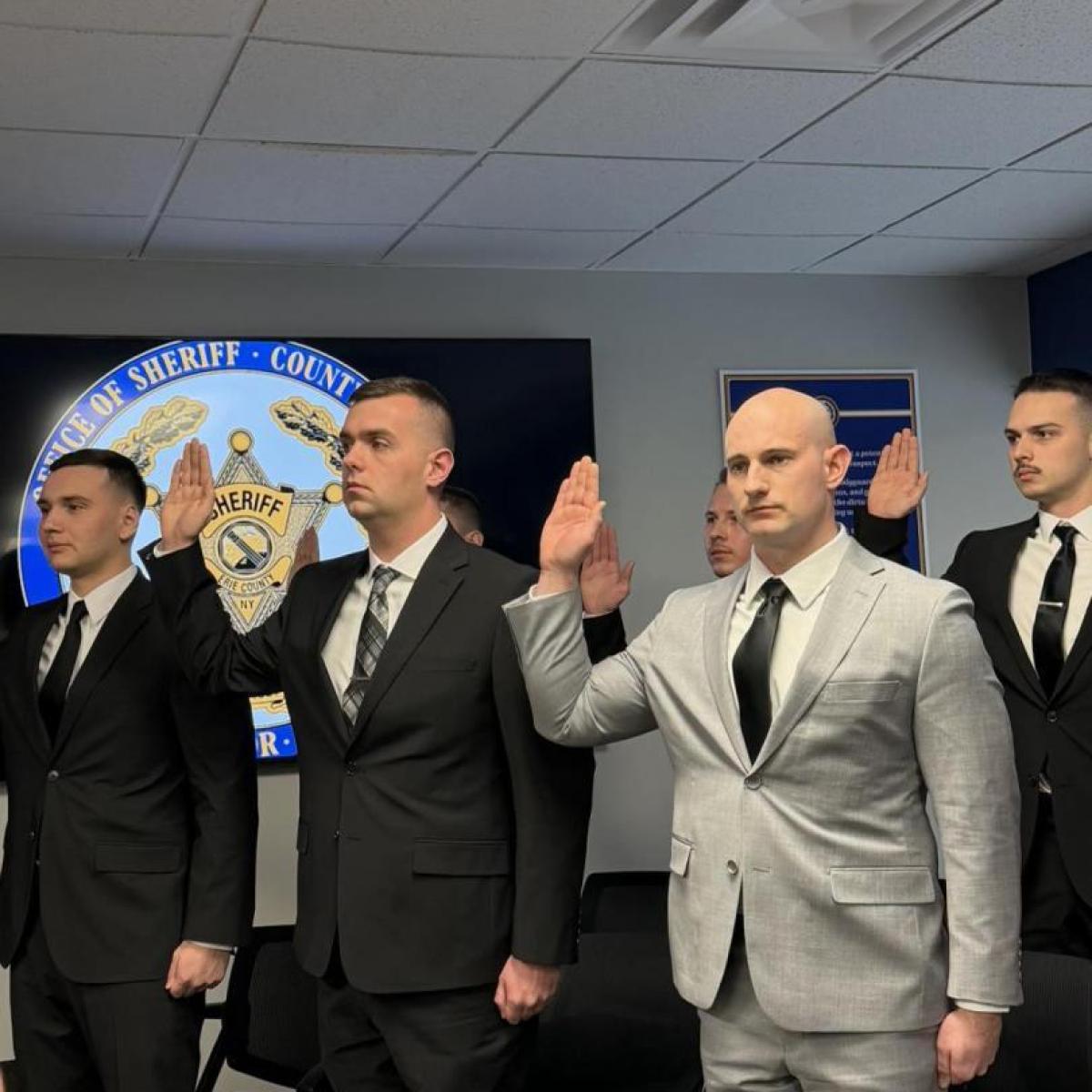 Erie County Legislator Frank Todaro attends swearing in of new sheriff's deputies