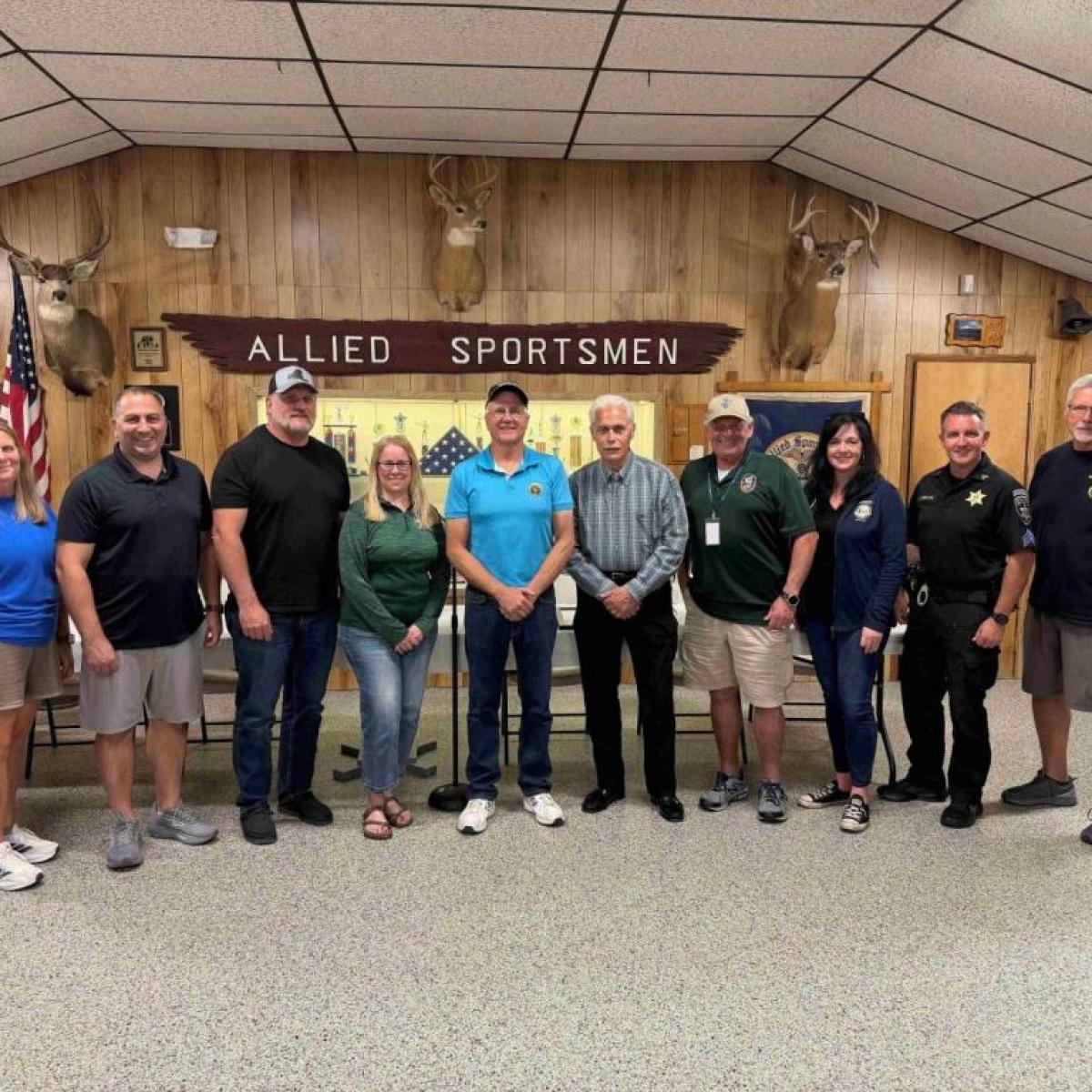 Erie County Legislator Frank Todaro joins Allied Sportsmen of WNY as they celebrate their 90th anniversary celebration