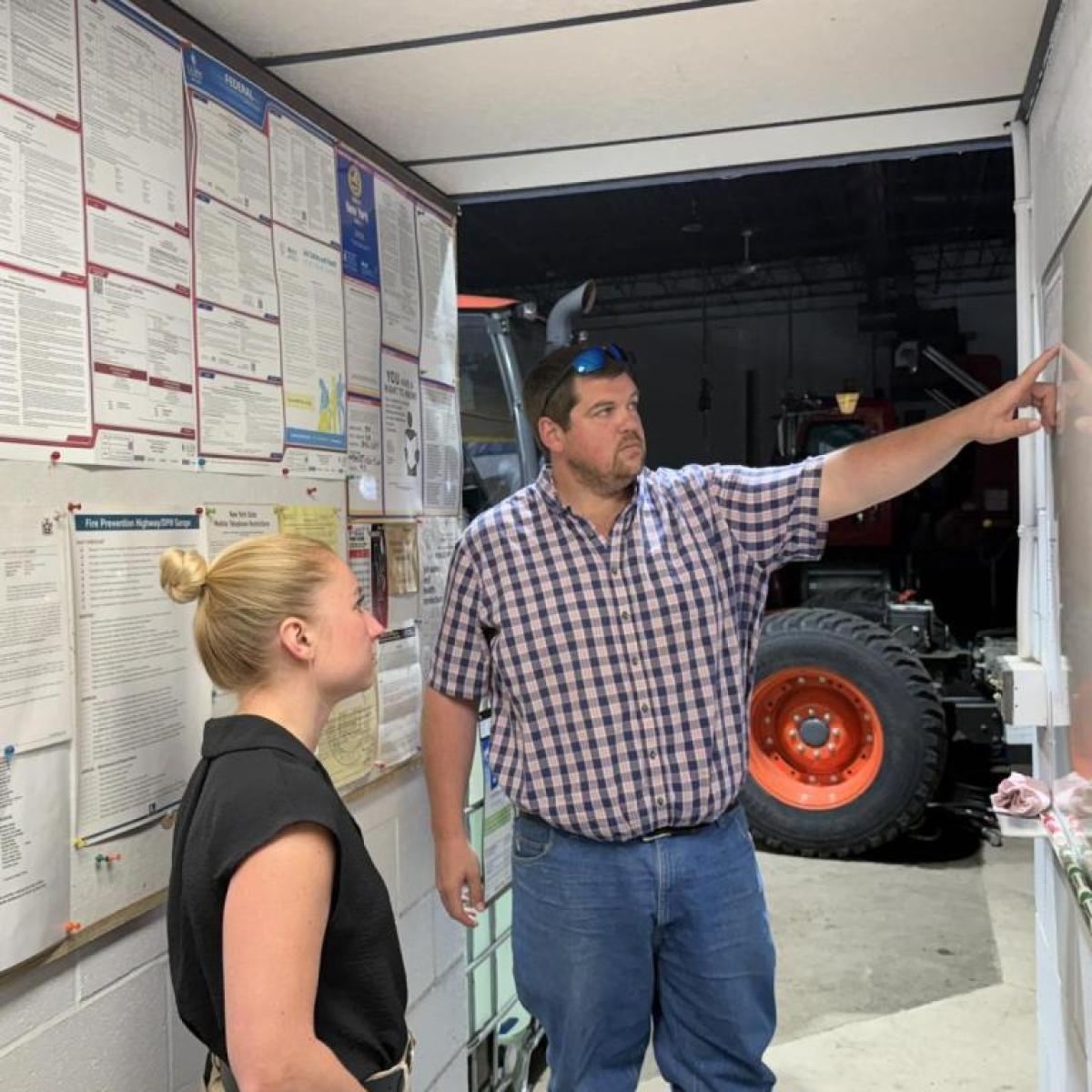 Legislator Lorigo joins Concord Highway Superintendent for a tour of area roads