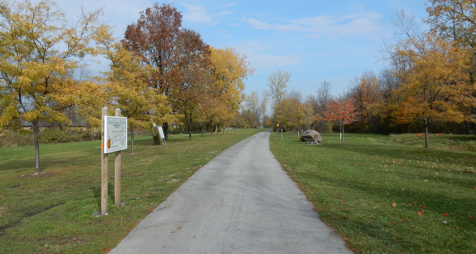 The Town of Clarence is continuing to build out its bike trail network.