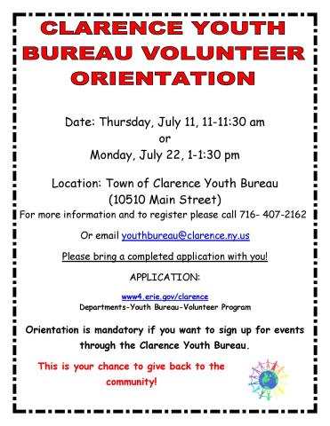 Orientation Flyer July 11 and 22, 2024