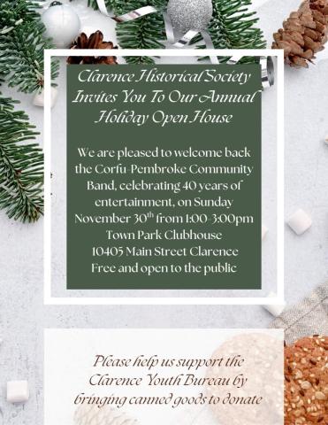 Historical Society Holiday Flyer 2025