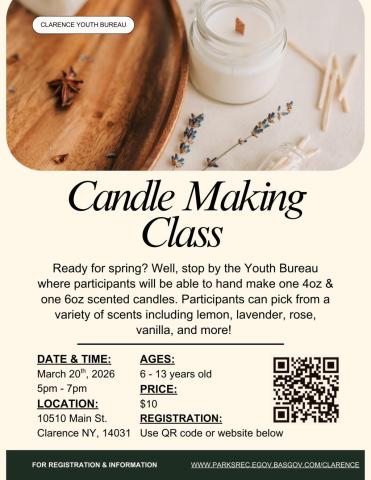 Candle Making March 20, 2026