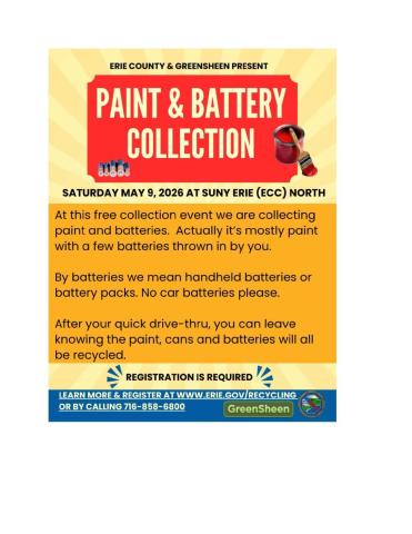 Paint & Battery Collection May 9, 2026