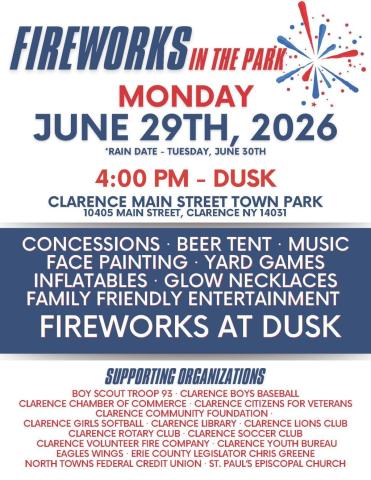 Fireworks in the Park 2026