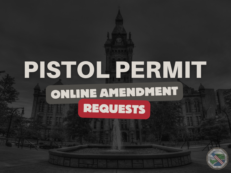 Pistol Permit Online Amendment Requests