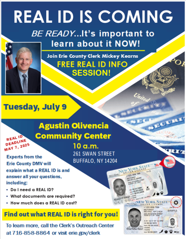 KEARNS TO HOST REAL ID INFORMATION EVENT AT OLIVENCIA CENTER