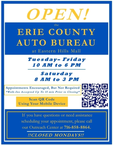 Erie County Auto Bureau in the Eastern Hills Mall