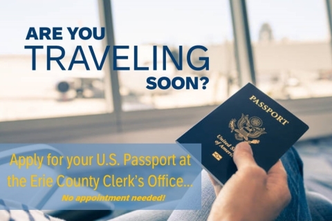 “With cruise and international travel demand remaining high, we want to make it as easy as possible for Erie County residents to obtain their passports,” said Erie County Clerk Michael P. Kearns. “Expanding our evening hours in February provides added flexibility for working families and travelers preparing for the upcoming spring travel season.”