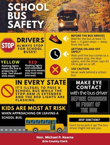 When you see the yellow bus, slow down. When you see the red lights and stop arm, stop. Every child deserves to arrive at school safely and return home safely.