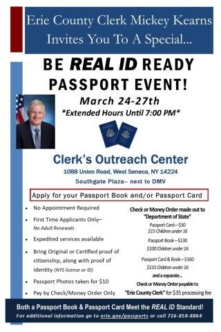 , new passport applications can take 4 to 6 weeks to process, which coincides with the May 7th deadline. To ensure that travelers are not left behind, this is an ideal time to apply for a passport book or card to comply with the REAL ID requirements.