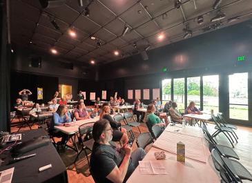 picture of public meeting 2 attendees