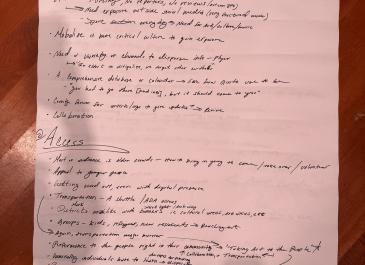 Cultural Plan Public meeting notes picture - typed summary will be posted to website