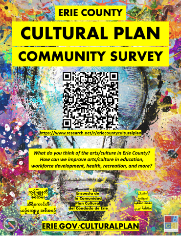 flyer with qr code for survey