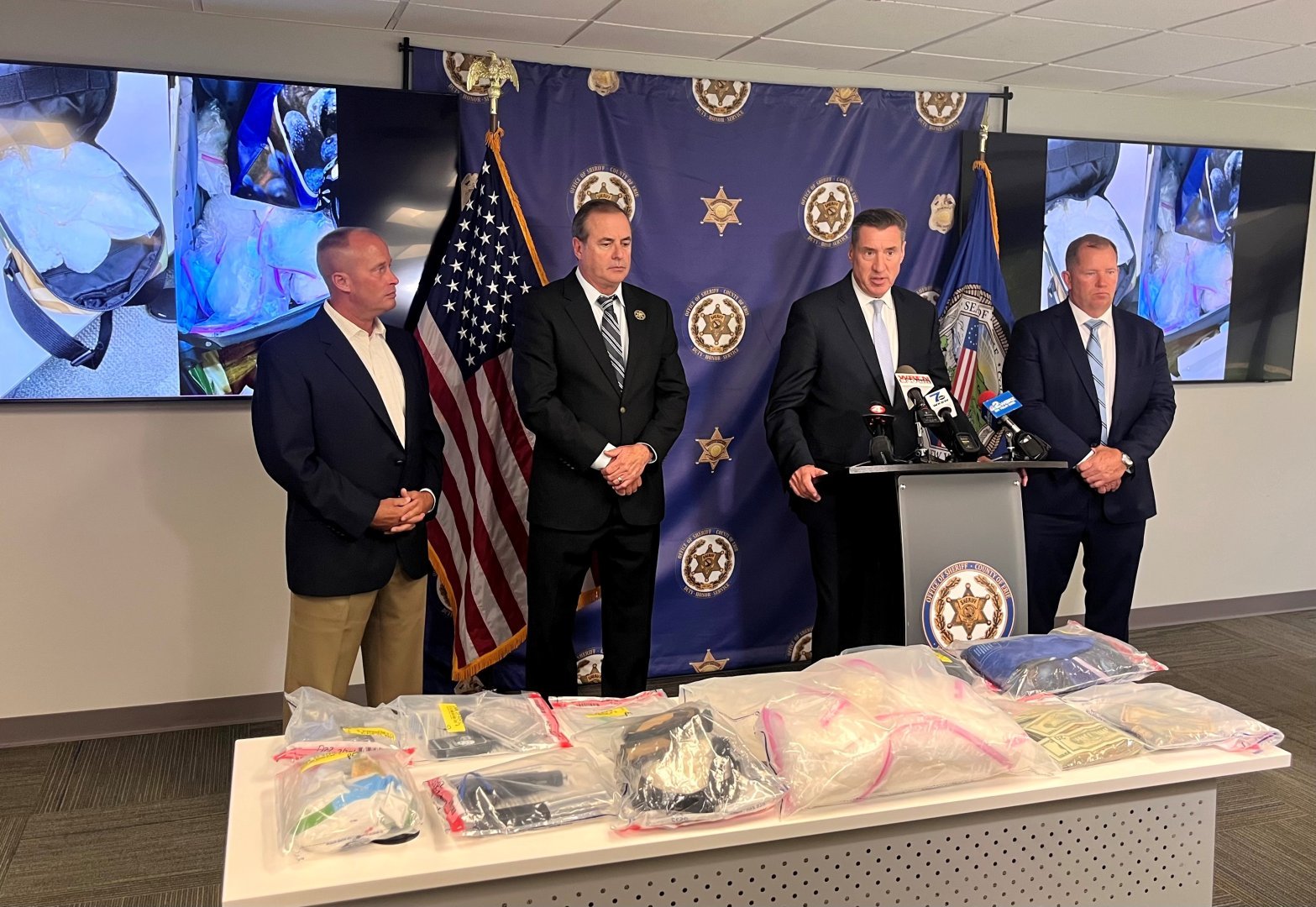 ECSO Meth Bust Press Conference July 2023