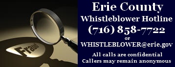 whistleblower hotline 716-858-7722 whistleblower@erie.gov
