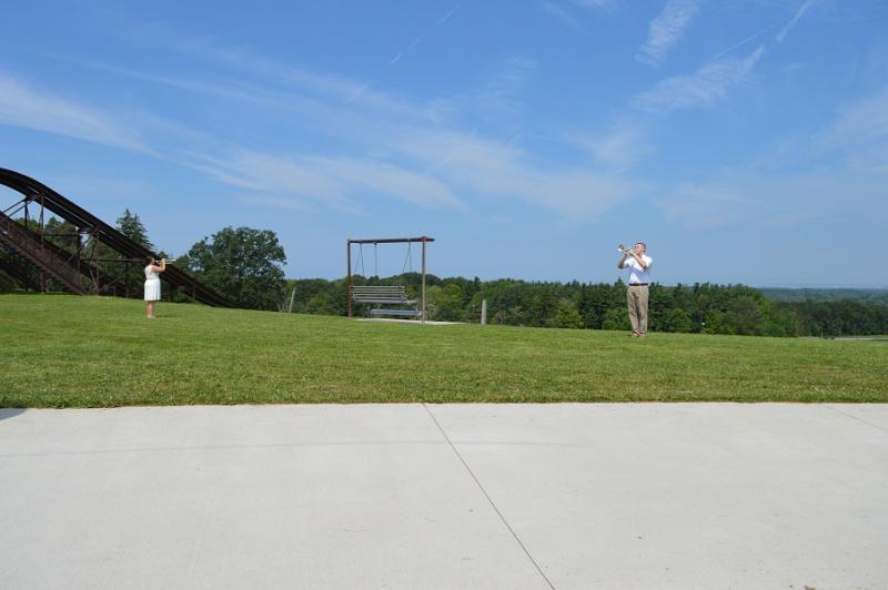Buglers Play at Chestnut Ridge Park