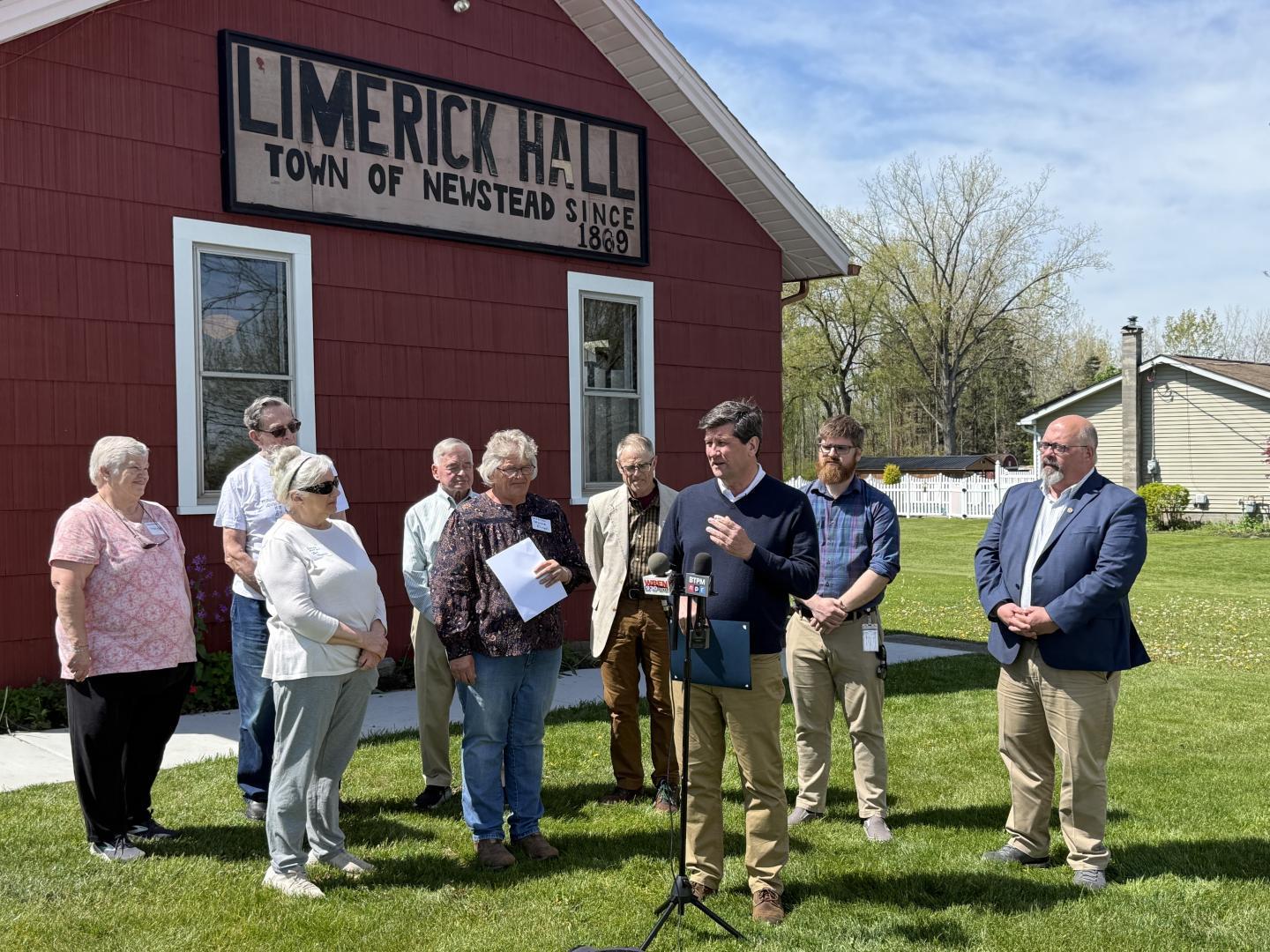 Celebrating finished project helped by an Erie County Cultural Capital Grant