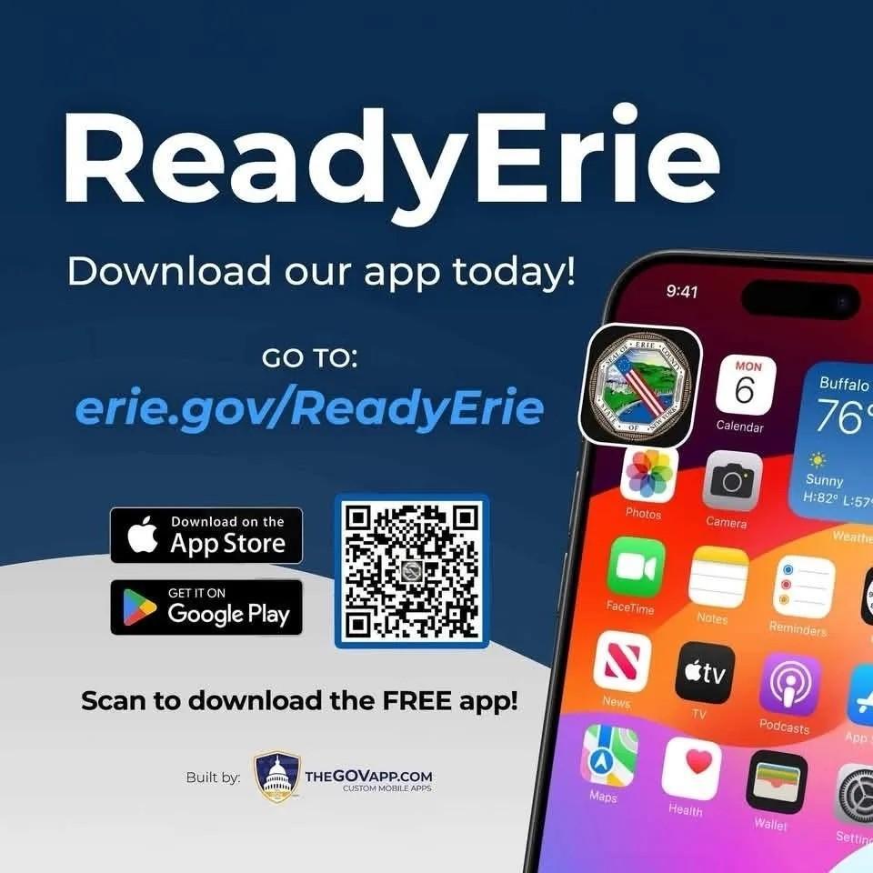Ready Erie app is now available to be downloaded