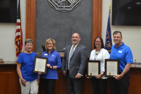 Legislator Greene with June Citizens of the Month