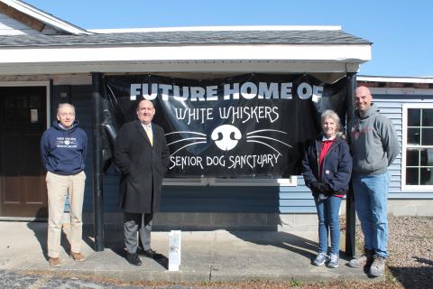Legislator Greene visits the future home of White Whiskers Senior Animal Sanctuary