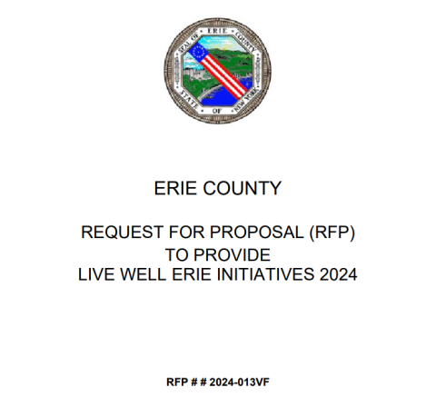 Live Well Erie RFP 2024