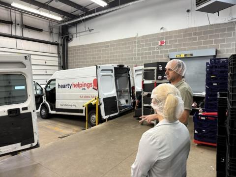 Legislator Lorigo Tours FeedMore facilities