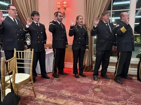 Legislator Lorigo Attends Jamison Road Fire Company Installation