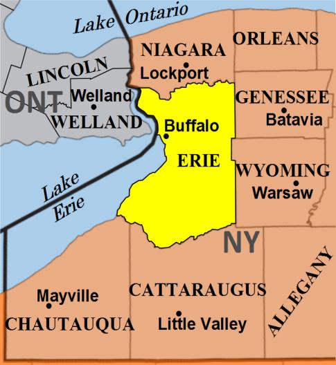 Lake Erie - West End Map - 1980