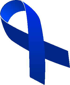 dark blue ribbon